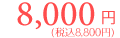 8000円